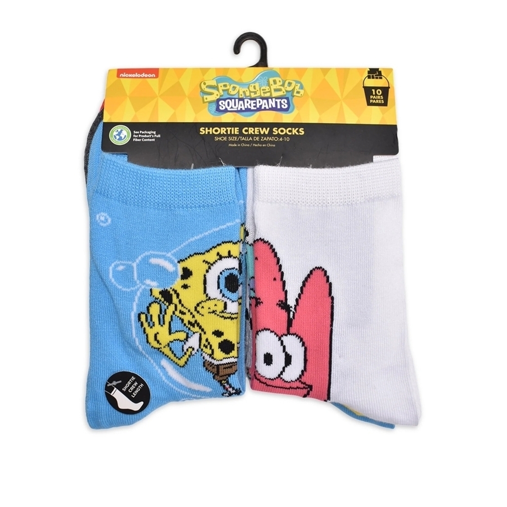 SpongeBob SquarePants Blue and White Socks